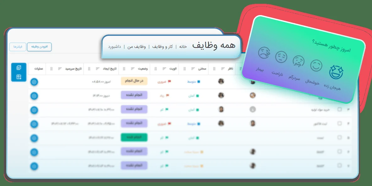 نمای ماژول پروژهها